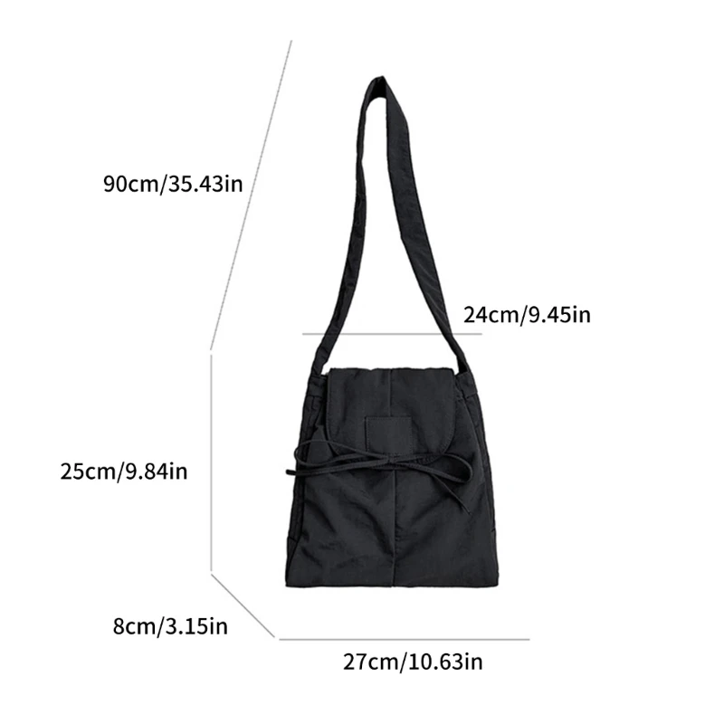 Functional Nylon Shoulder Bag Stylish Crossbody Bags for Women and Men