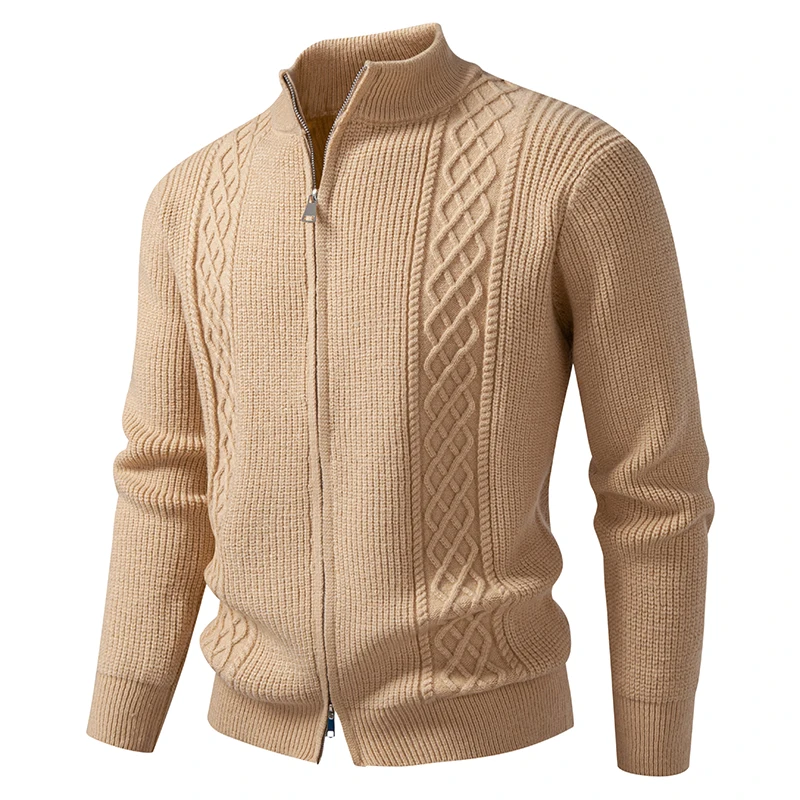 

Men's Cardigans Thick Warm Fashion Long Sleeved Casual Pullover Knitted Sweater Men Tops