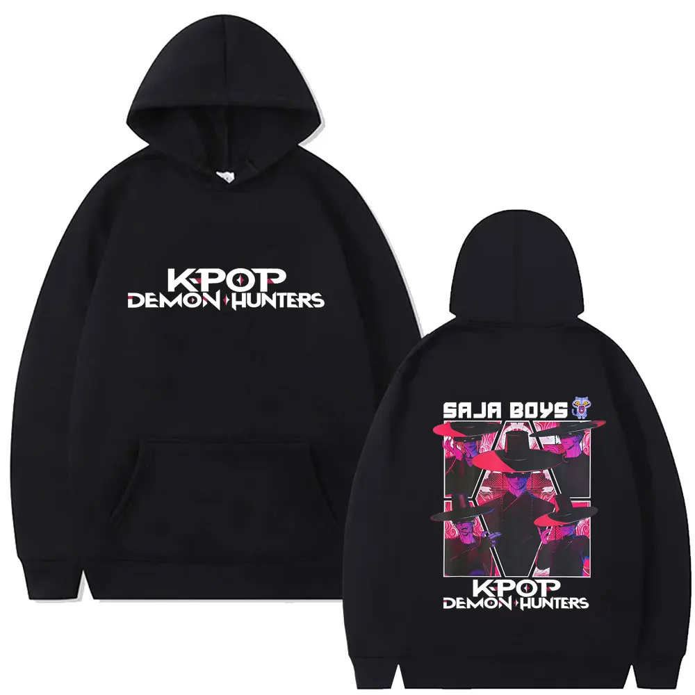 

Movie KPop Demon Hunters Saja Boys Hoodie Men Women Clothing Korean Fashion Trend Streetwear Unisex Casual Oversized Sweatshirt