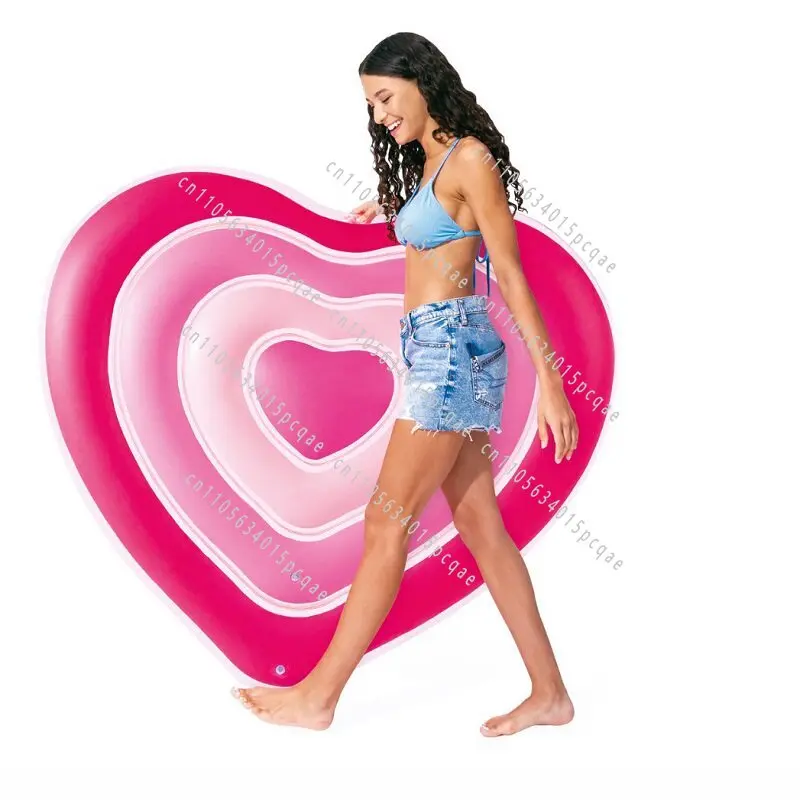 Love Inflatable Floating Bed Water Bed Beach Mat Floating Board Adult Children Water Floating view 4