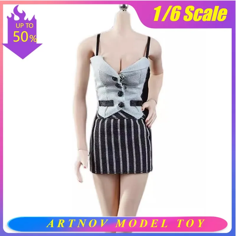

Женское сексуальное модное офисное платье в масштабе 1/6, подходит для 12-дюймовой женской фигурки PH JO.