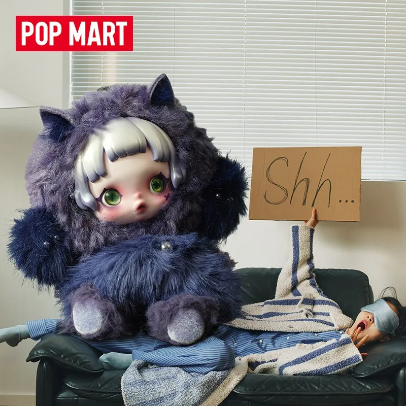 POP MART SKULLPANDA スリープレスシアター ぬいぐるみキーホルダー ブラインドボックス かわいいコレクタブルドール バッグ用ペンダント ファンへのサプライズギフト ​