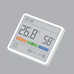 DUKA Atuman 3.67 inch LCD Electronic Digital Temperature Humidity Meter Clock Sensor Gauge Weather Station Household Tool