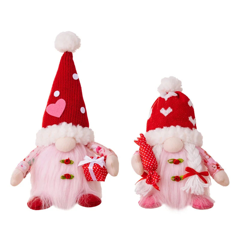 Valentine's Day Faceless With Illuminated Hat Handmade Ornaments Handmade Festive Ornaments