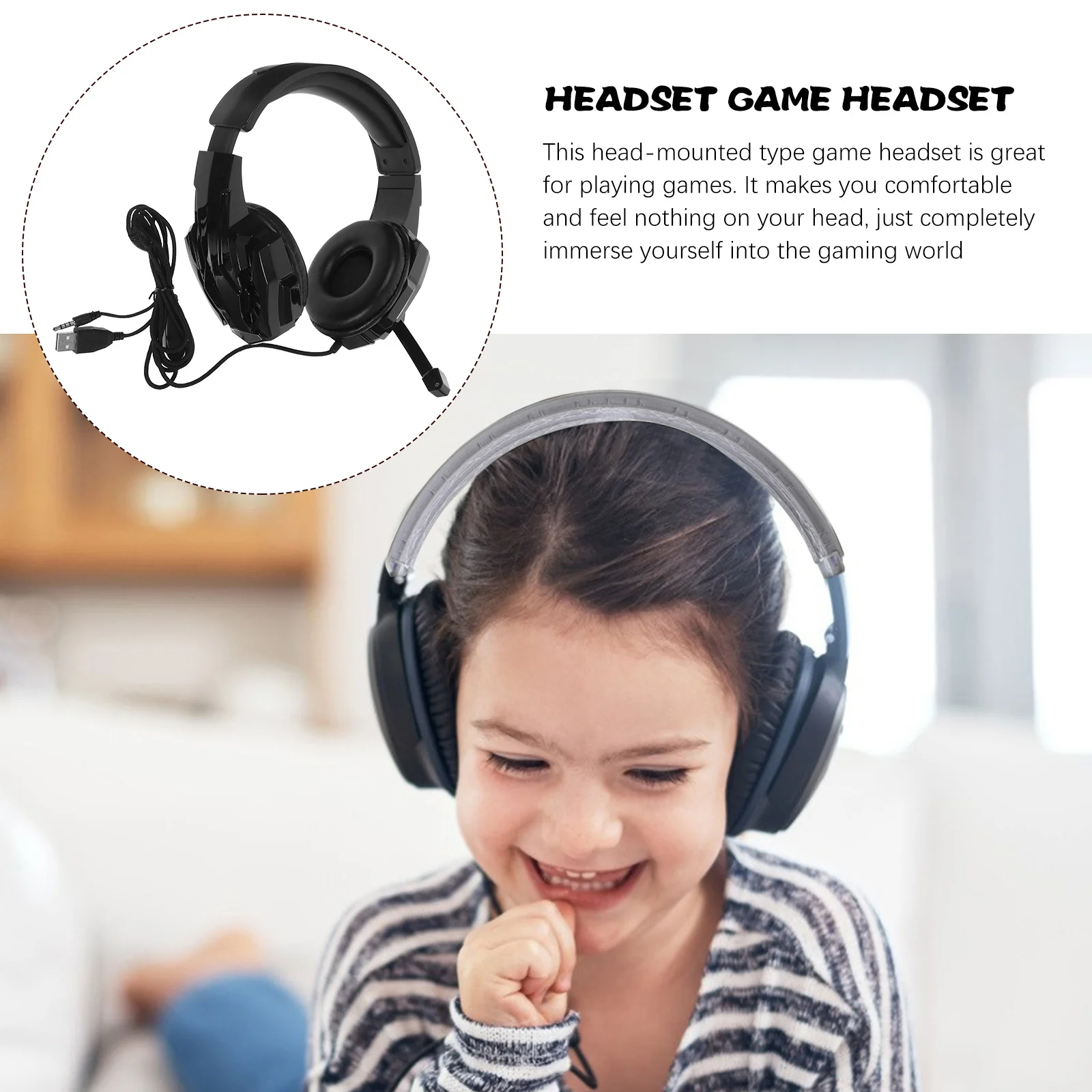

I3000 Gaming Headset Premium Computer Headphone Strechable Luminous Earphone Mic Over Ear Comfortable Earmuffs Gift For Gamers