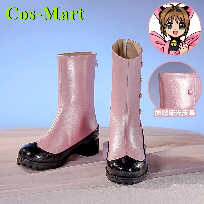 Cos-Mart Cardcaptor Sakura chaussures Cosplay chat noir Reka bottes courtes accessoires d'occasion accessoires