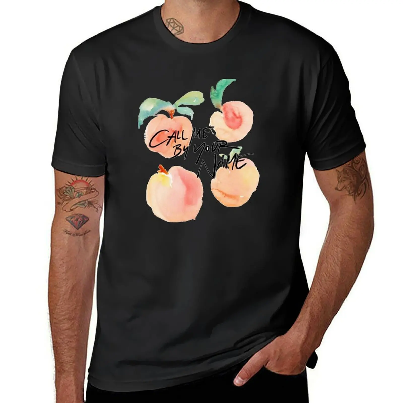 Call Me By Your Name? Peaches T-Shirt sweat boys animal print sublime black t-shirts for men