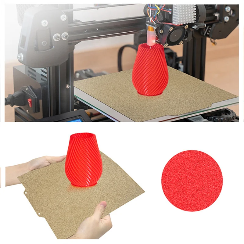 VO-For Ender-3 S1 Ender-3 S1 Pro Ender-5 S1 K1 لوحة بناء ملونة PEI PEY 235 مللي متر طلاء Heatbed ملحقات طابعة ثلاثية الأبعاد