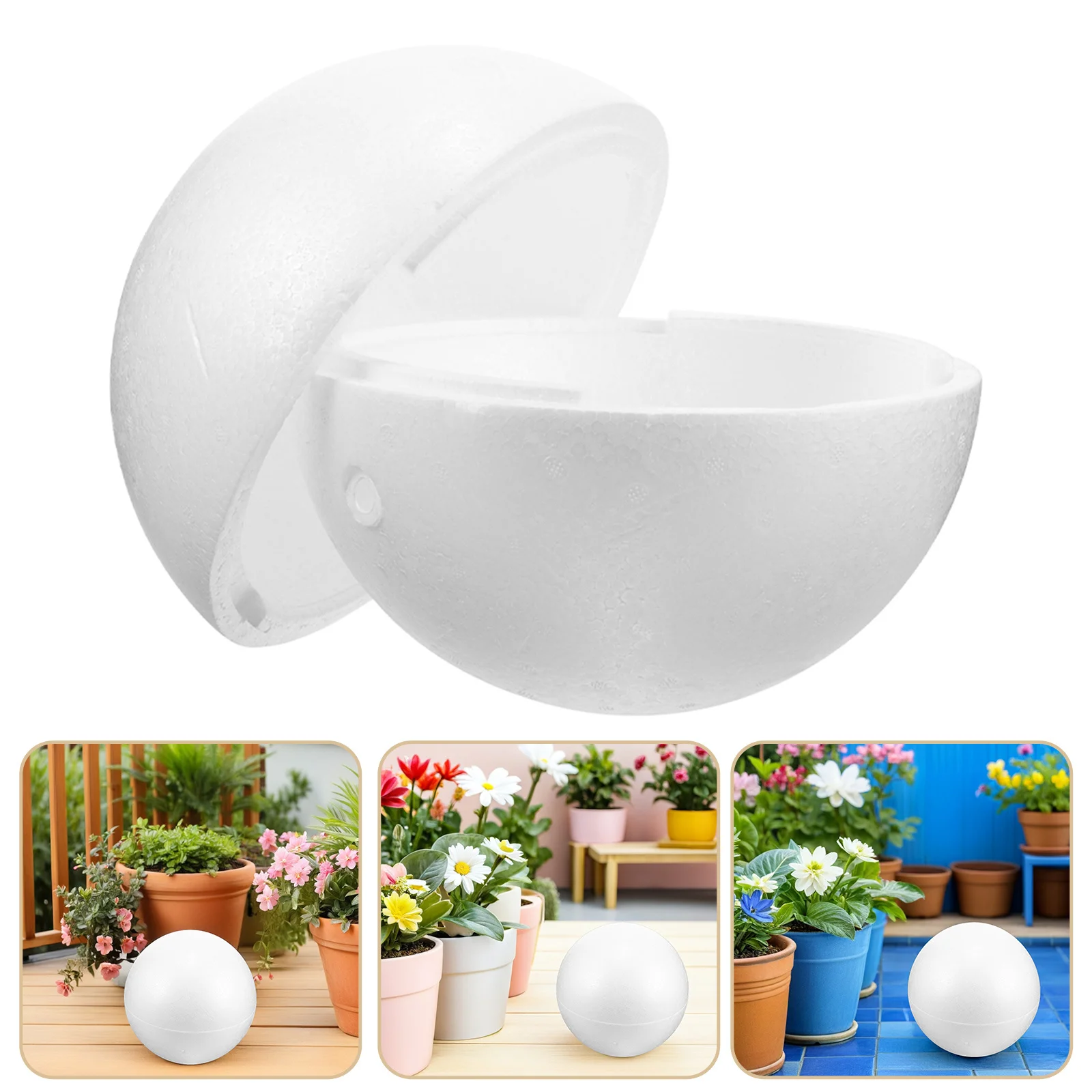 

Large White Foam Ball Craft Decorative Sphere for DIY Painting Wedding Party Centerpiece Supplies Handmade Craft Materials