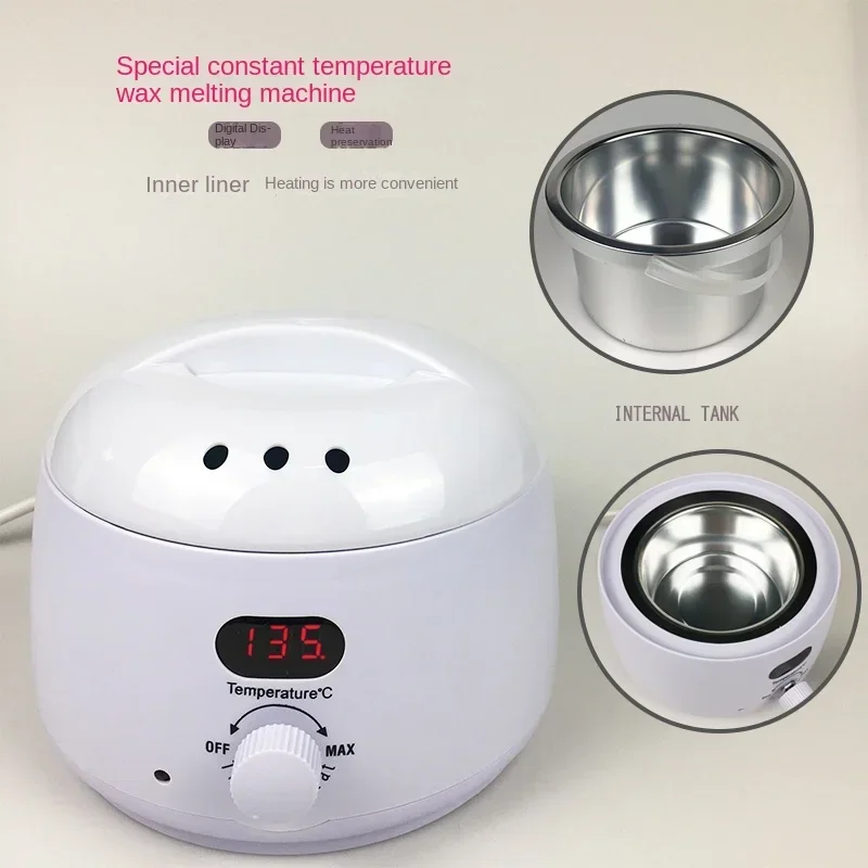 110V/220V Efficient Wax Heater for Brazilian and Can Wax Tear Off Soft Wax for Full Body Hair Removal, Perfect for Men and Women