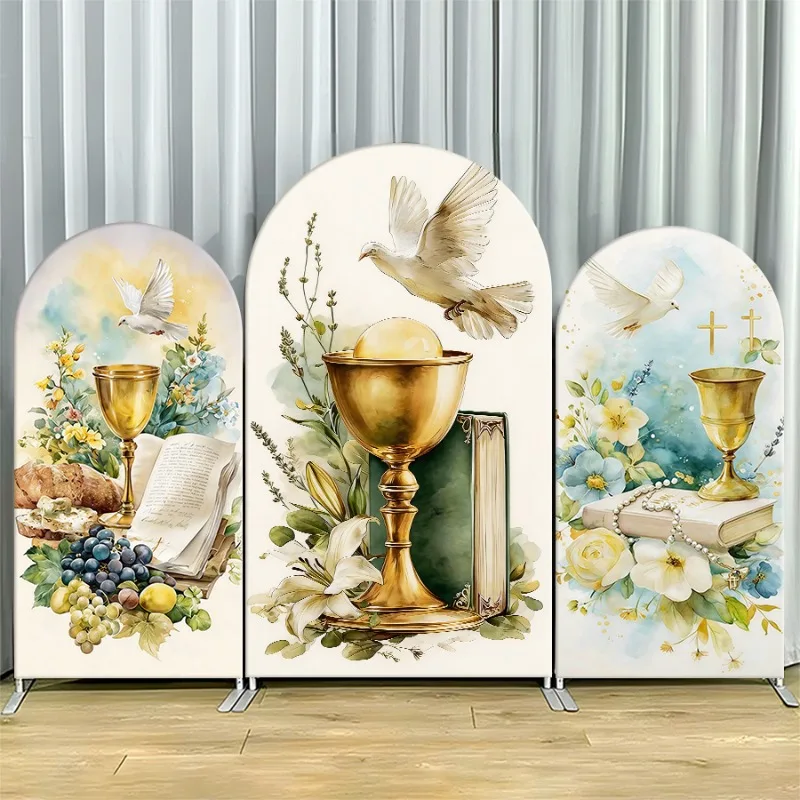

Arch Backdrop Cover Single Side Easter Bunny Party Decoration Photo Booth Background Event Supplies Celebration Props Room Wall