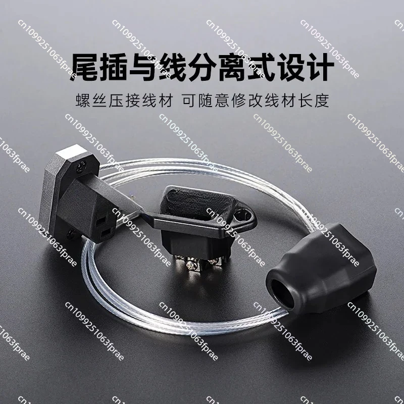 

Power cord extension cable computer 90 degree elbow three hole ultra-thin male and female plug computer c13 to c14