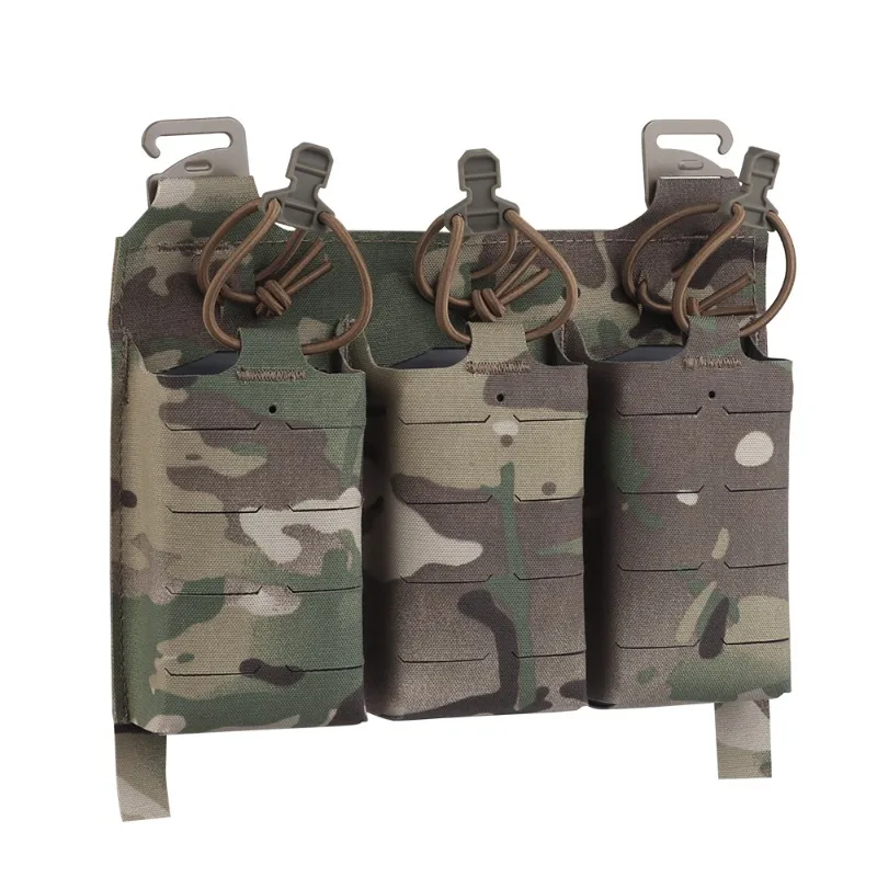 Triple 5.56 Multi Function Panel Multiple Combinations And MOLLE External Connection Suitable For V5 PC Training Vest Accessory