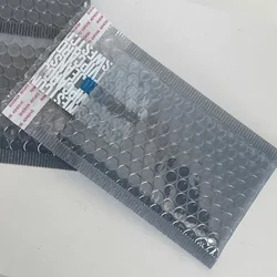 50Pcs/100Pcs Gray Plastic Bubble Bag Translucent Packaging Bags Waterproof Bubble Envelopes Jewelry Packing Small Pouch 11x15cm