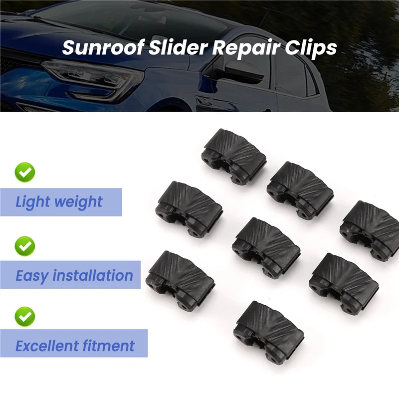 

24Pcs Car Sunroof Slider Repair Clips For Renault Megane 3 918066133R 7701209744
