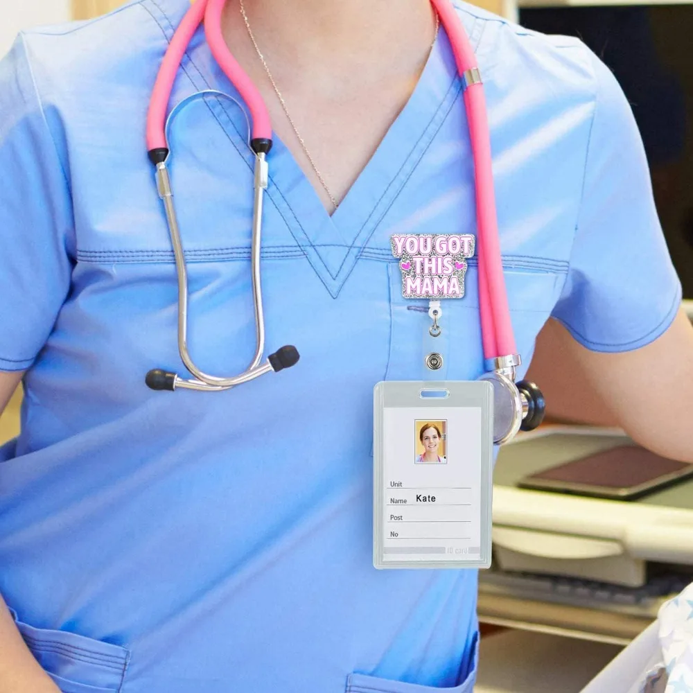 عبوة من بكرات شارة "You Got This Mama". مقاطع معرف قابلة للتطوير لممرضات العمل والتسليم.
