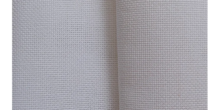 Aida Cloth Cross Stitch Fabric, DIY Handmade Needlework, Embroidery Craft, Red and White, 9Ct Cloth, 25x25cm