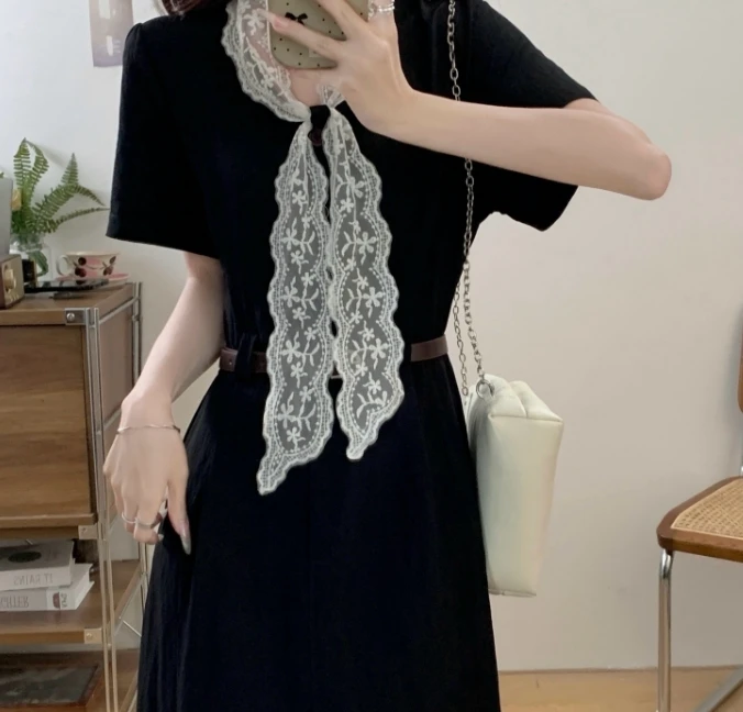 أنيقة خمر أنيقة تقسم الدانتيل فضفاضة مساء شارع العليا بالإضافة إلى حجم الملابس فستان طويل ملابس النساء