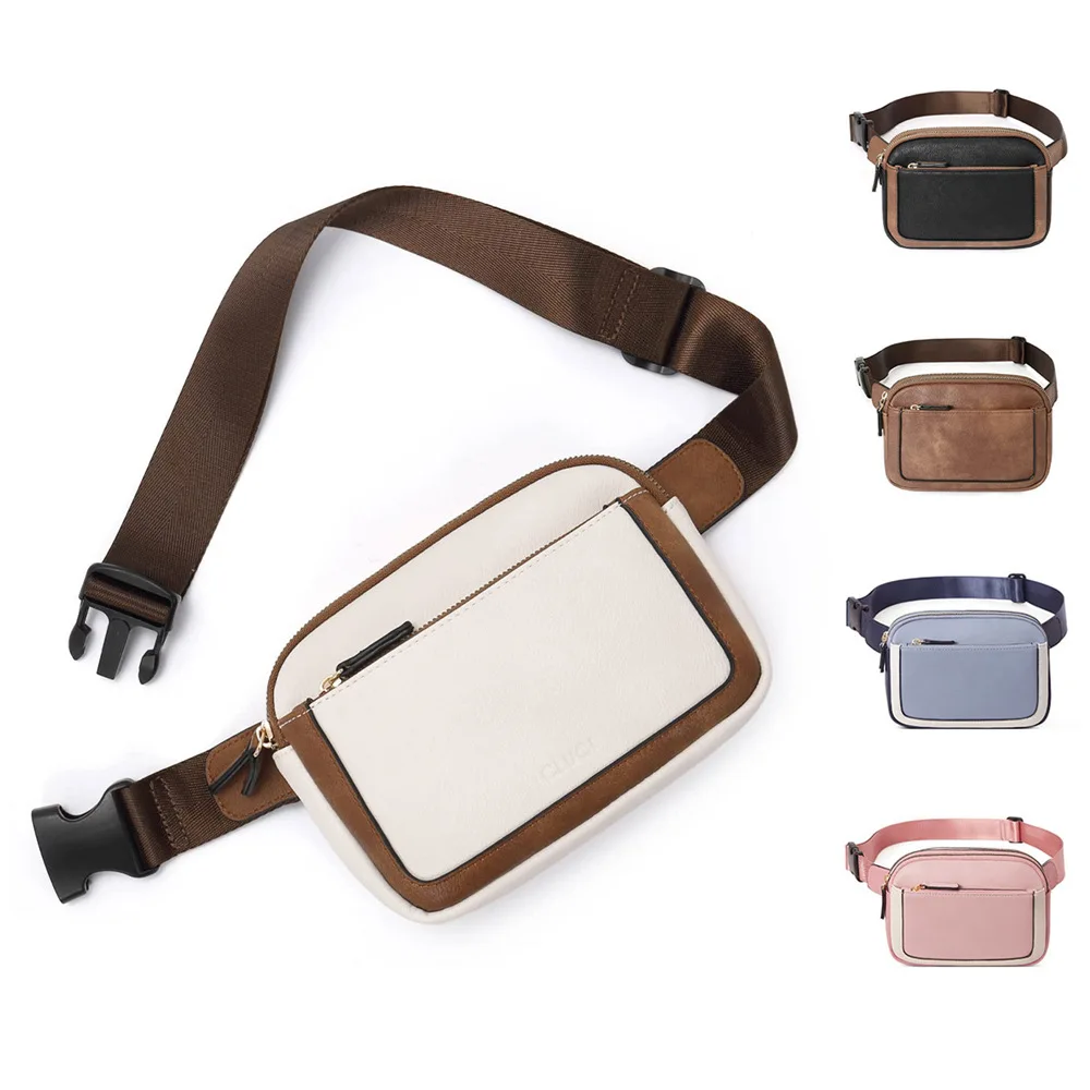 

2024 New Trendy Brand PU Waist Printing Leather Crossbody Large Bag Capacity Bags