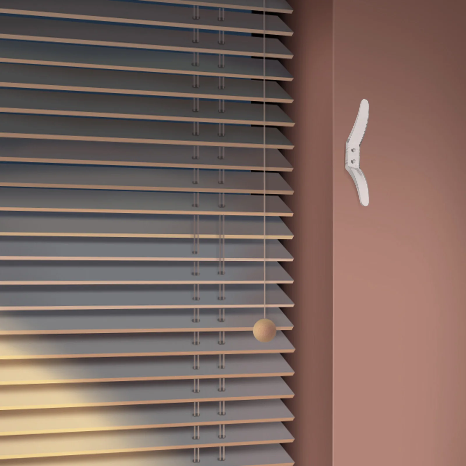 

4Pcs Blind Cord Positioning Hooks Replacement Rope Cleats for Roller Vertical Window Blinds Blind Accessories Safety Hook