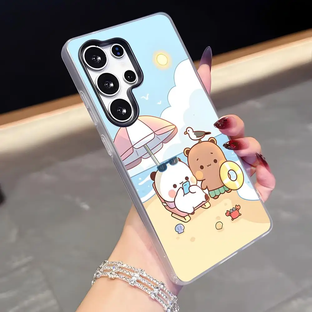 Cartoon B-Bubu And D-Dudu Phone Case For Samsung S26 S25 Plus S24 Plus S22 Ultra S23 FE S21 Plus S21 Ultra Jelly Cover