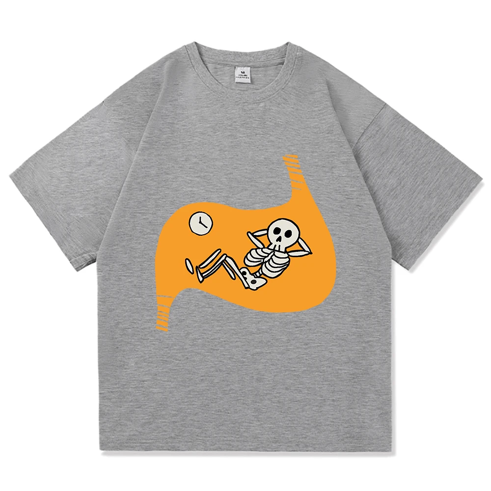 Dungeon Meshi Chimera Anatomy Diagram Graphic T Shirt Men Women Anime Vintage Gothic Loose Y2K Manga Fan Short Sleeve Tops