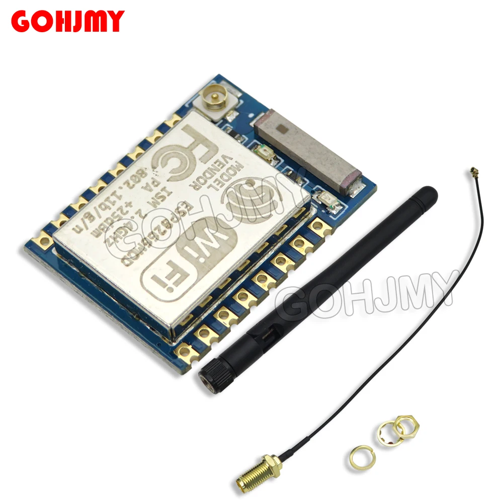 ESP8266 ESP-07 Wifi Module with 11cm 2.4G Wireless SMA Antenna Stick 2dB 2.5dB Gain For NRF24L01 PA 20cm Adapter Cable