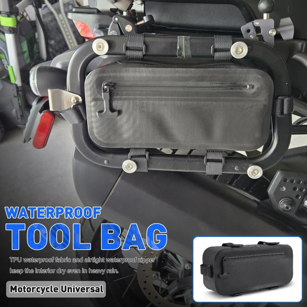 2.5L Motorcycle Fully Waterproof Hanging Bag Universal Side Frame Package Repair Tool Placement Bag For BMW For Yamaha For Honda
