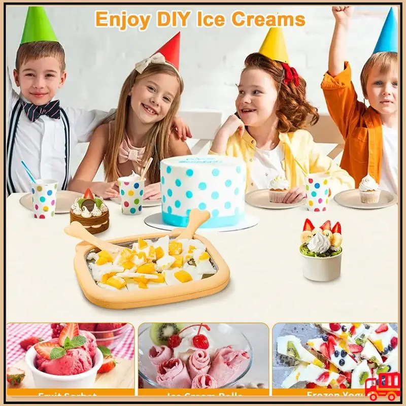 

Reliable Ice Cream Maker With Stainl Cold Plate & 2 Spatulas For Homemade Diy Treats Homemade Ice Cream Machine Ice Cream Maker