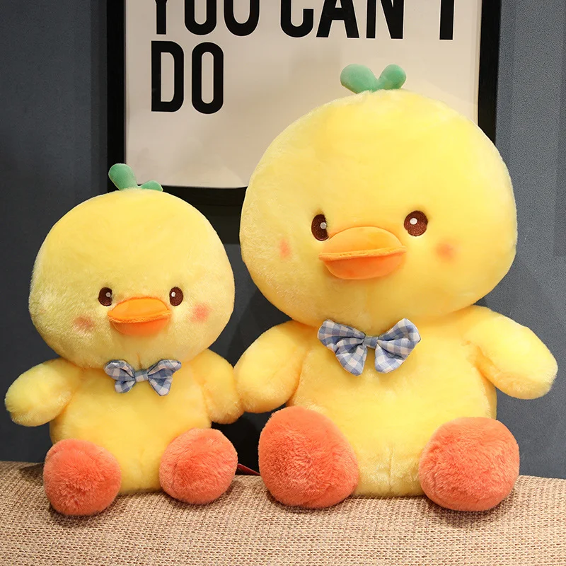 

35/45/55cm Cute Bow Tie Duck Plush Toy Kawaii Stuffed Animals Duck Plushies Doll Cartoon Soft Kids Babys Toys for Girls Children