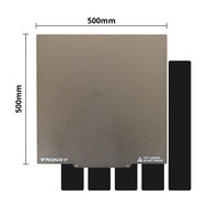 Tronxy 3D Printer Parts 500x500mm PEI Sticker for Heatbed Hot Bed Spring Steel Sheet Pre-applied PEI with Flex Magnetic Base