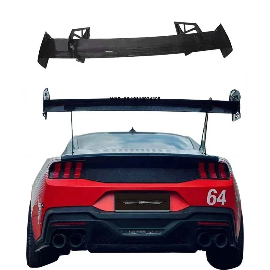 

GT3 Style Dry Carbon Fiber Polished Single Rear Spoiler for 2024 Dark Horse S650 with 2-Year Warranty