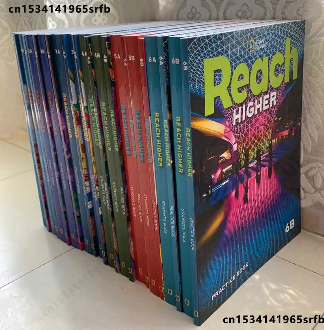 

2 books American Reach higher English textbook + workbook For Students Grade 1/2/3/4/5/6 Nati Split sale