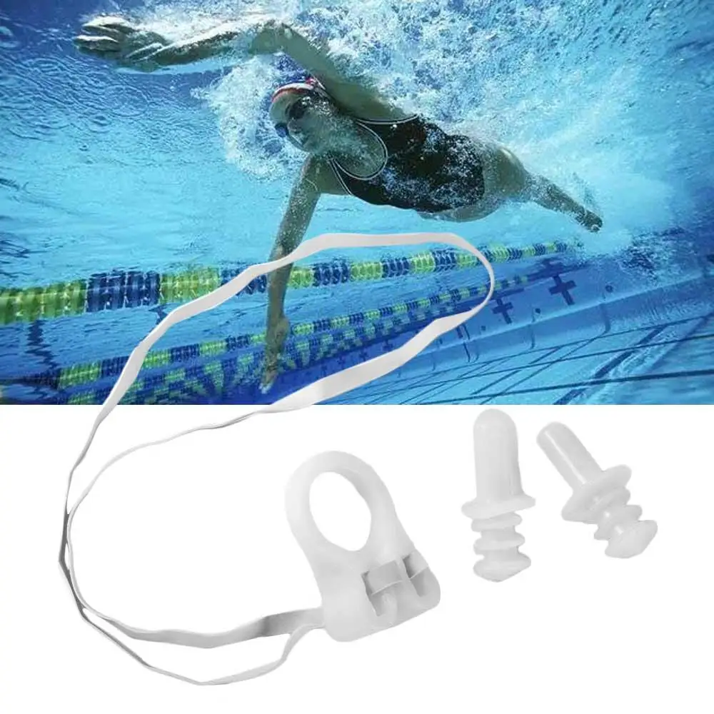 Sleep Earplugs Sports Earplugs Waterproof Earplugs Shower Ear Plugs Earplugs Nasal Protection Silicone Earplugs Nasal Clip