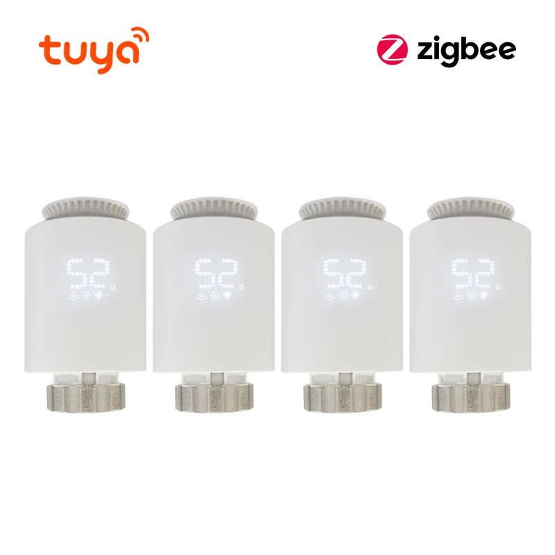 Tuya Smart ZigBee 3.0 TRV Radiator Actuator Klep Thermostatische Radiatorkraan Temperatuurregelaar Ondersteuning Alexa Google Thuis