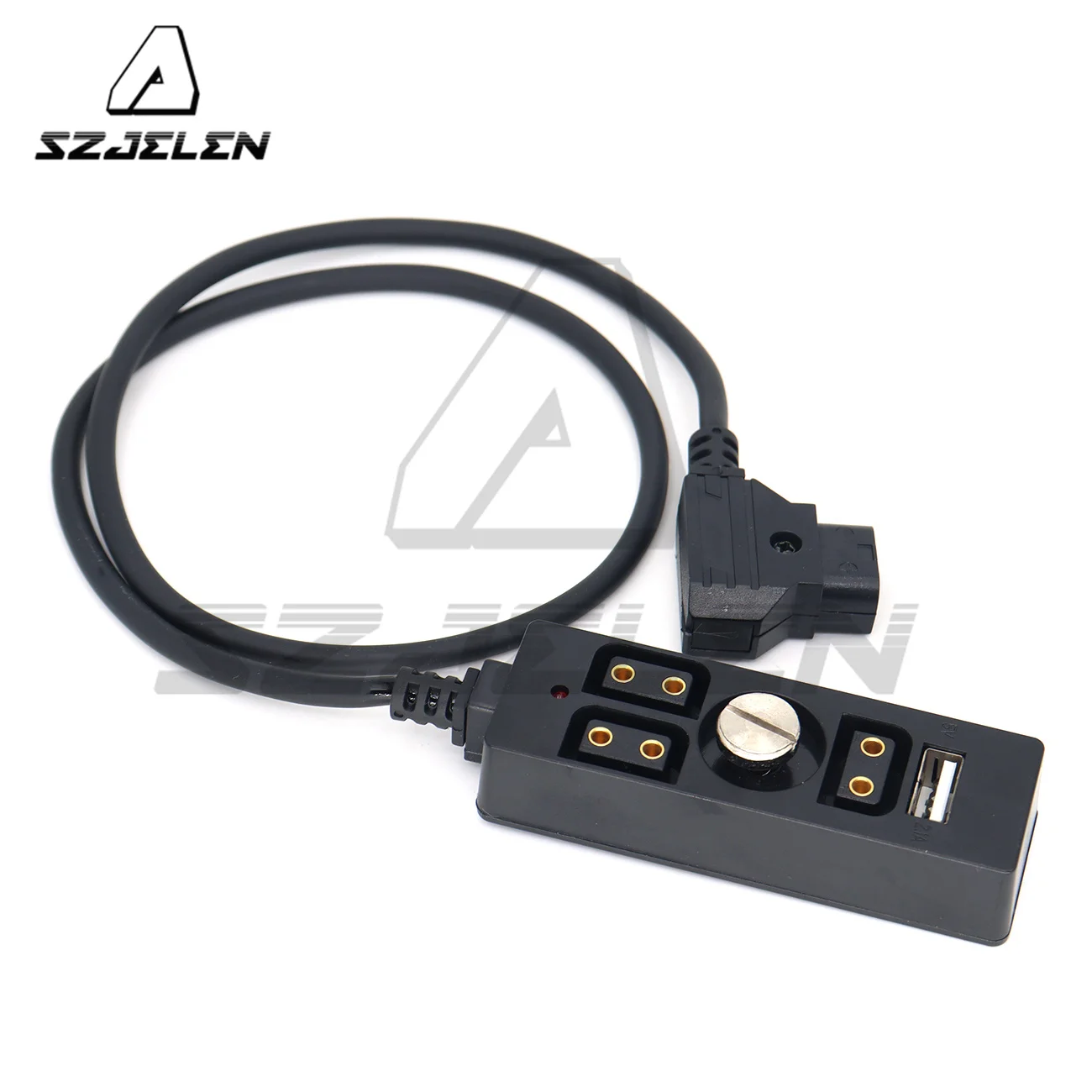 DTAP to 3xTPAP+USB 5V 2.1A Port Power Distributor, With 1/4