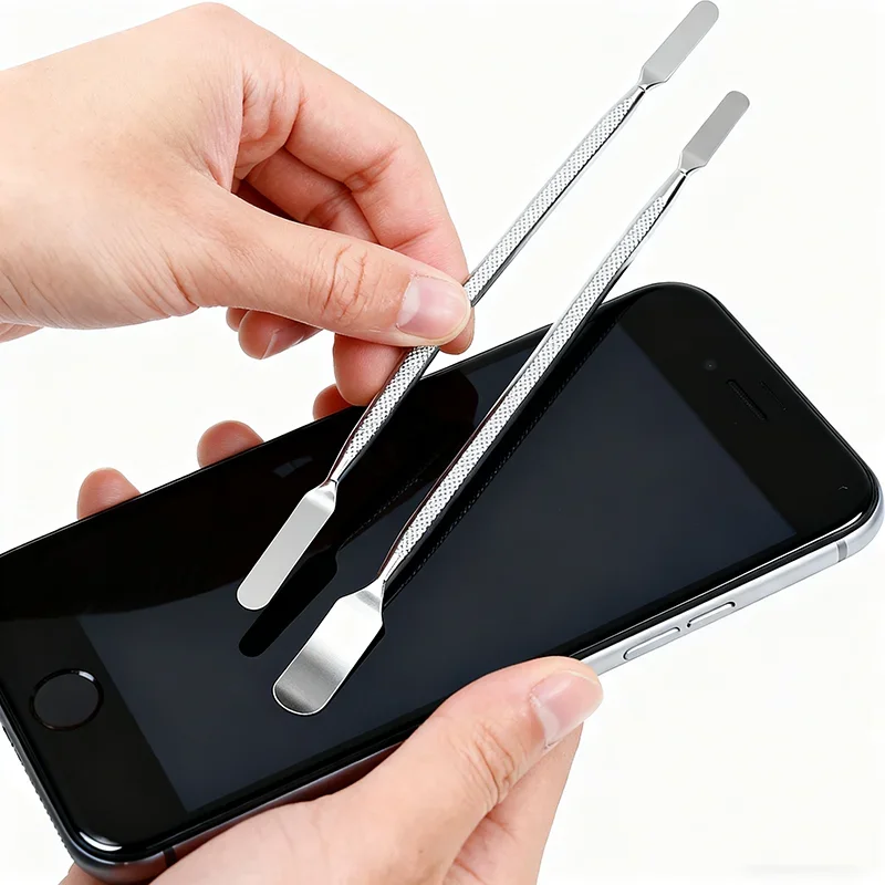 3PCS Smartphone Tablet Repair Tool Kit Metal Pry Blade Spudger Disassemble Opening Tool Set for Mobile Devices