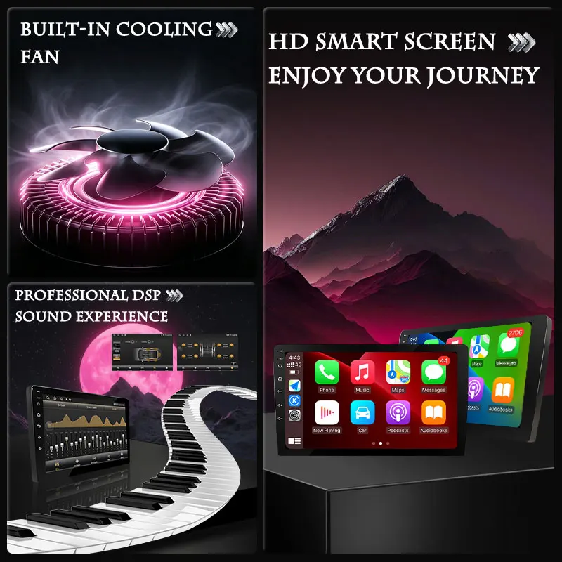 For Nissan March 3 K12 2002-2010 Android Auto Carplay HD Screen Android 16 Car Radio Navigation GPS Bluetooth Multimedia Player