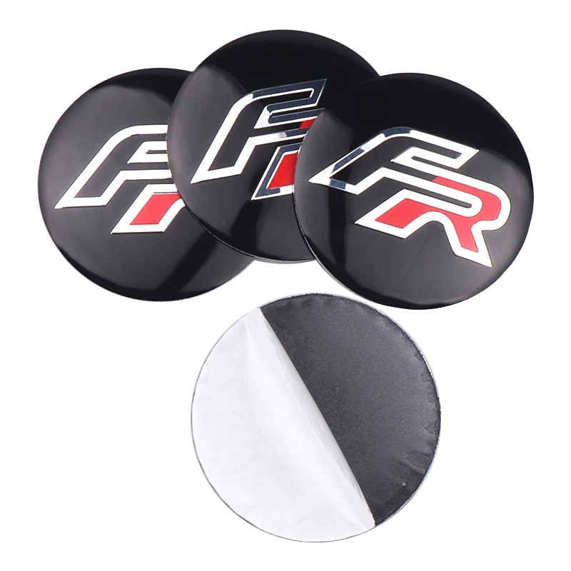 4pcs 56/60mm Car Wheel Center Cover Sticker Hub Cap Accessorie For Seat FR Cupra Racing Ibiza Leon Exeo Altea Arona Tedo Tarraco