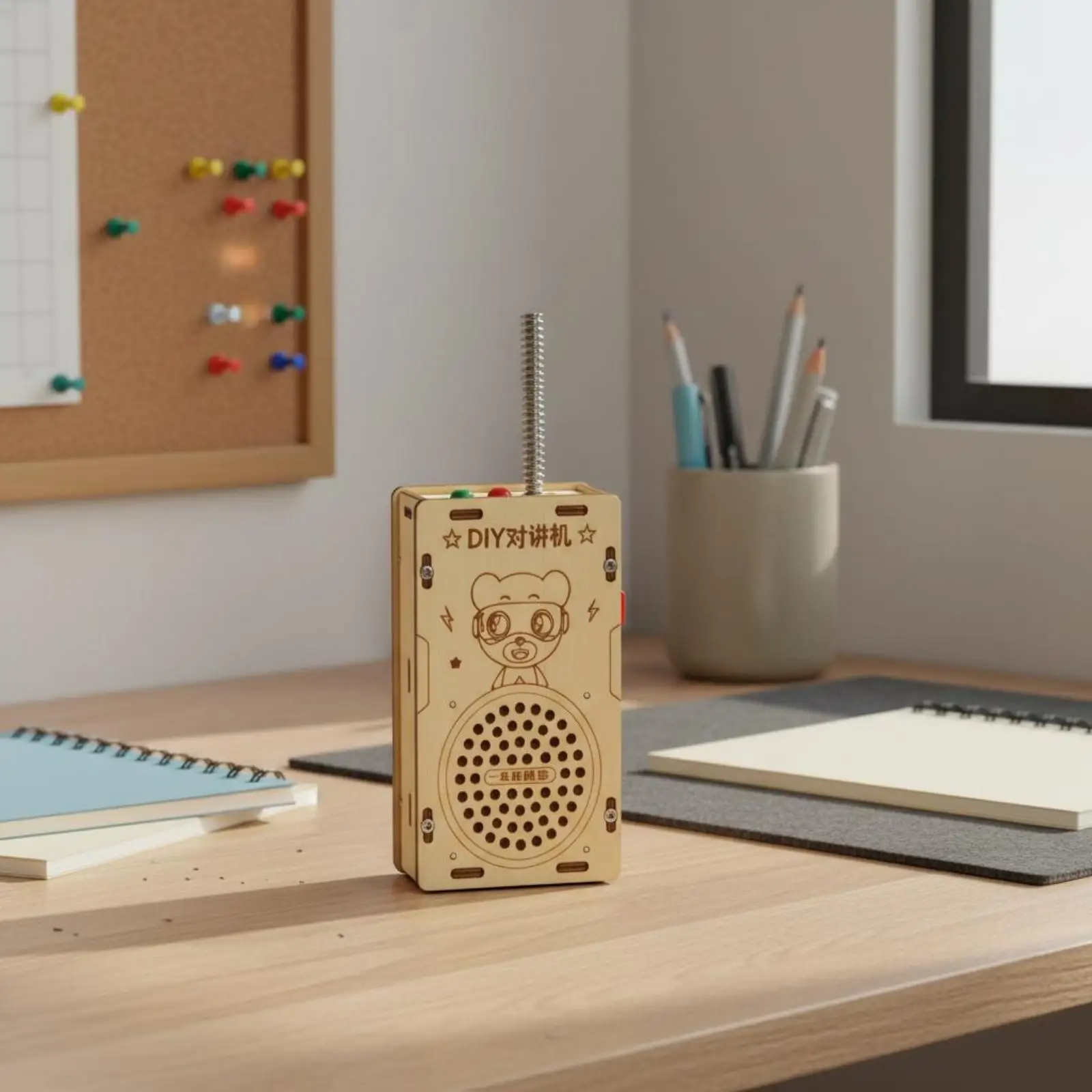 par-de-walkie-talkies-de-madeira-educacionais-kit-de-walkie-talkies-de-madeira-pratico