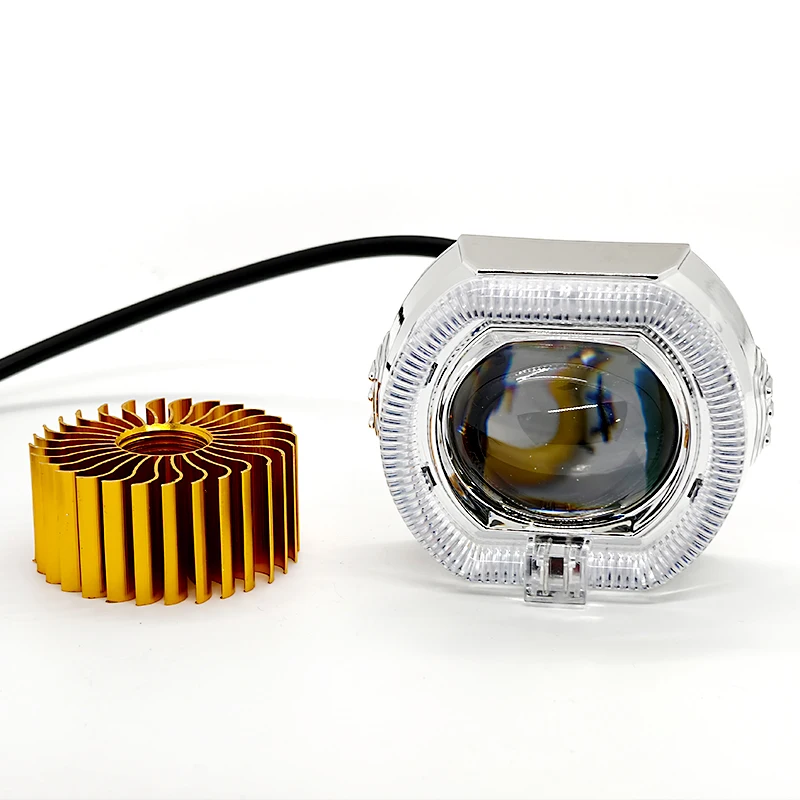 

Motorcycle electric vehicle 2.5 inch LED built-in headlights devil's eye lens headlights high and low spotlights universal