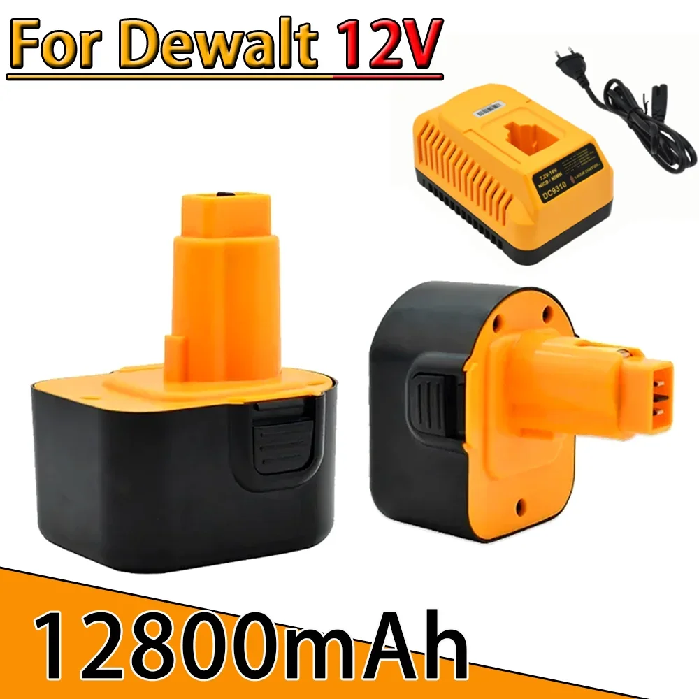 12V 12800mAh Tool Battery for Dewalt DC9071 DE9037 DE9071 DE9075 DW9071 DW9072 DW9074 DC727 DC756 DC980 DC981 DW051