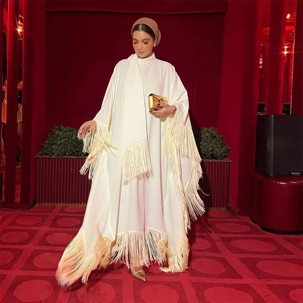Ramadan Nappa Sciarpa con cappuccio Abaya per le donne Abito musulmano modesto Lusso Dubai Kebaya Turchia Caftano Marocain Femme Caftano Djellaba