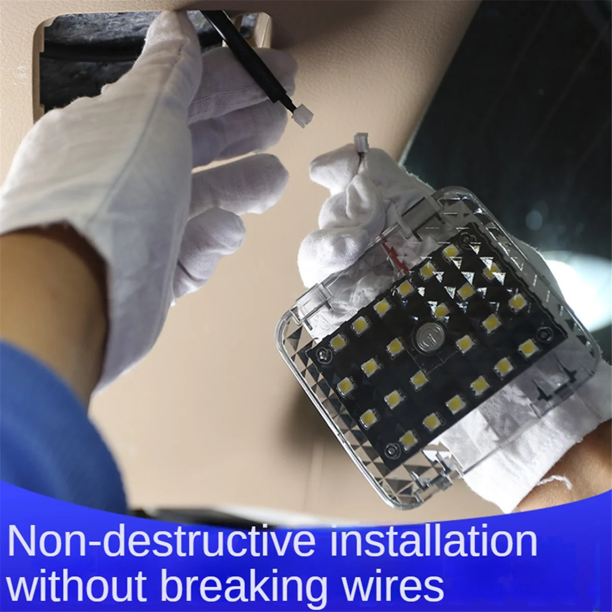 X59A_Car Traseiro Lâmpada Atmosfera Luz para Alphard Vellfire