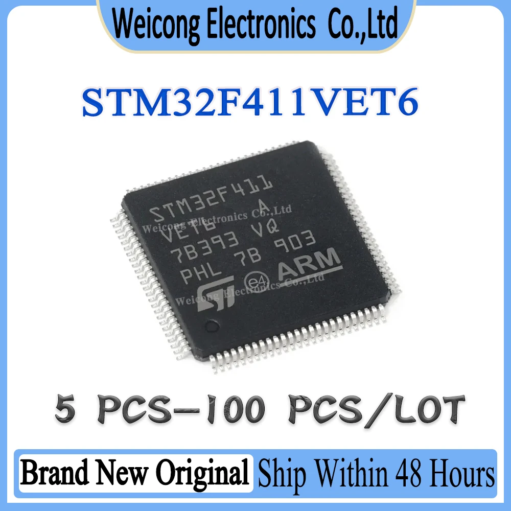 

New Original STM32F411 STM32F STM32F411VET6 STM32F411VET STM32F411VE STM32F411V STM32 STM IC MCU Chip LQFP-100