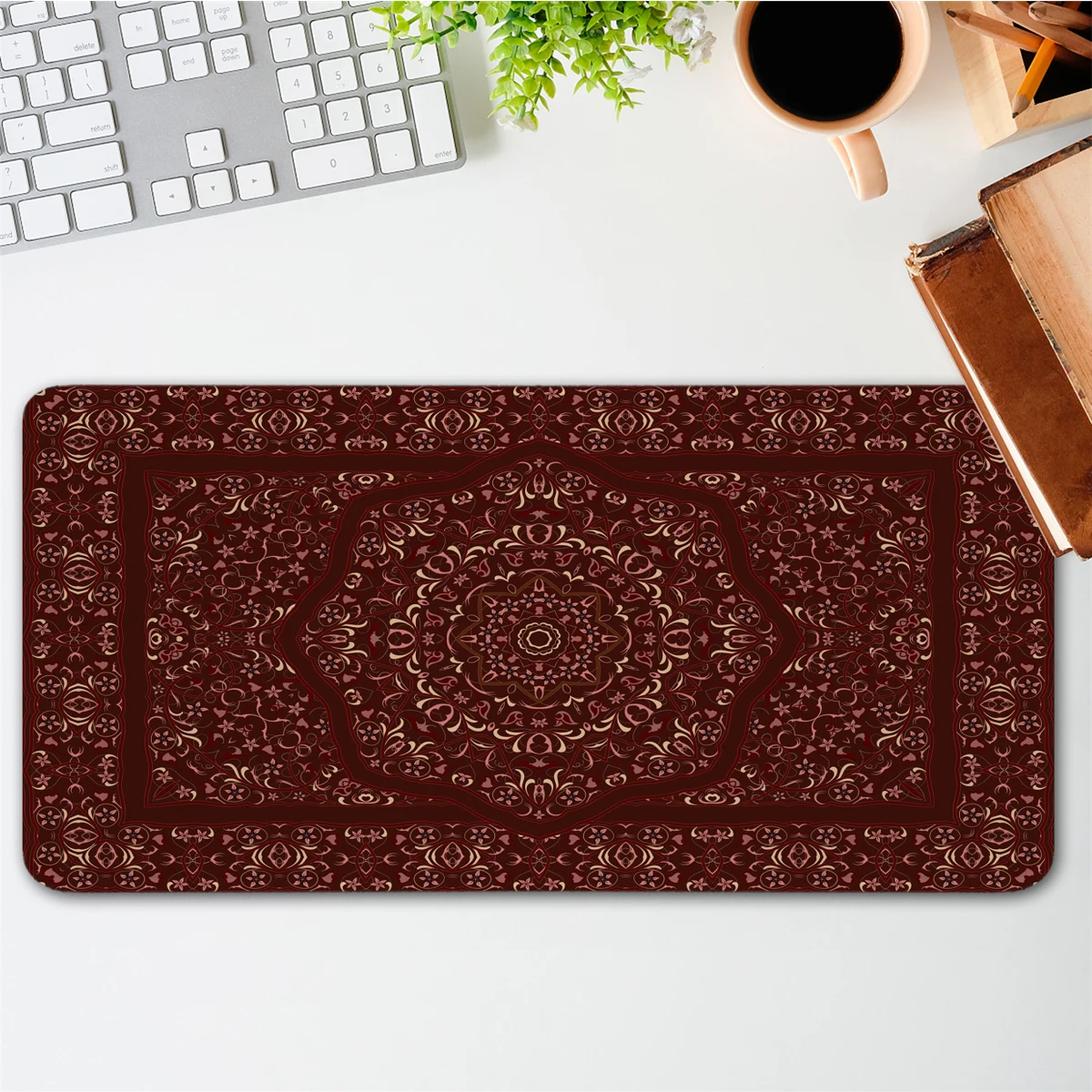 Persian Retro Style Big Mouse Pad Large Desk Mat XXL Gaming Mouse Pad Non-Slip Game Mousepad Office Mat