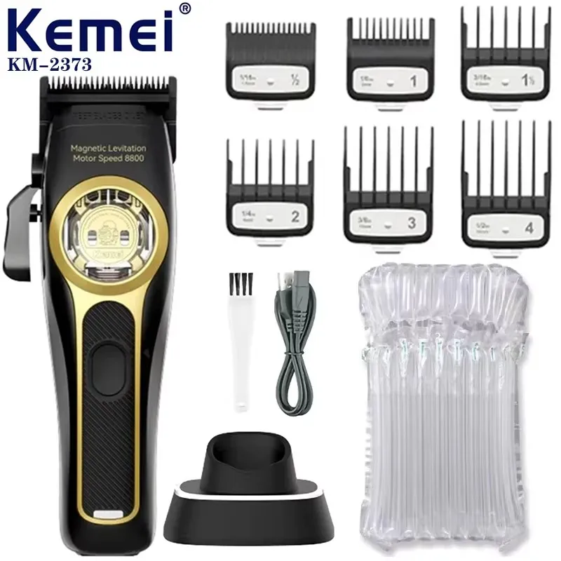 Kemei KM-2373Hair Clipper Magnetic Levitation Motor Hair Clipper Charging Base Men's Hair Clipper image 3