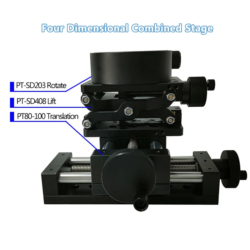 Four Dimensional Manual Combination Stage Precision XYZθ Multidimensional Platform