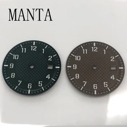 MANTA 34mm Sterile Brown Black Green Dial Luminous Fit NH35/NH36 Automatic Movement Watch Parts