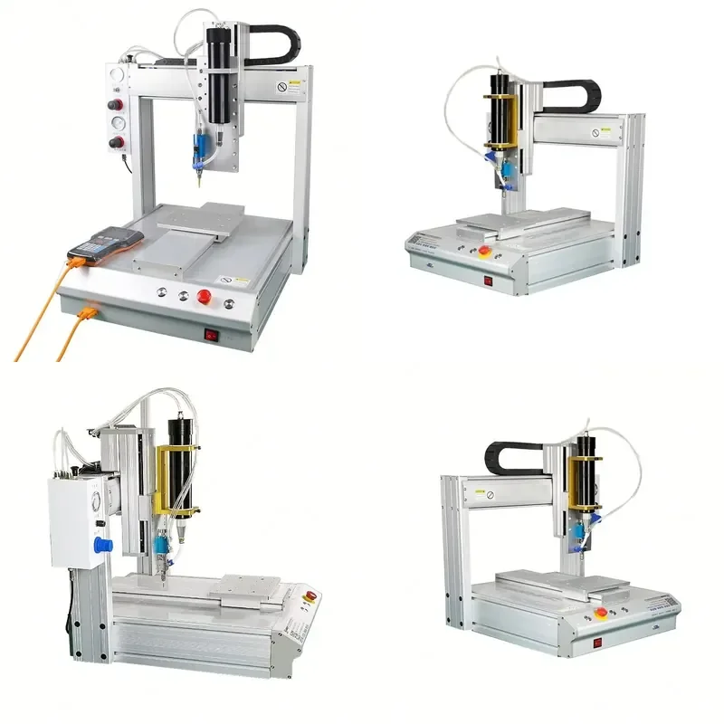 Desktop 3 Axis Glue Dispenser for 300 330ml Silicone Rubber Adhesive Sealant Automatic Precision Fluid Controller
